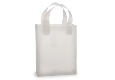Transparent plastic gift bags